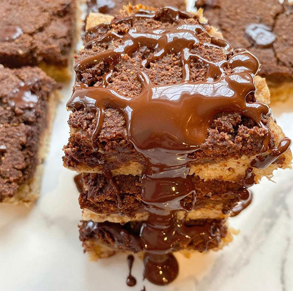 Banana Bread & Brownie Two Layer Bars