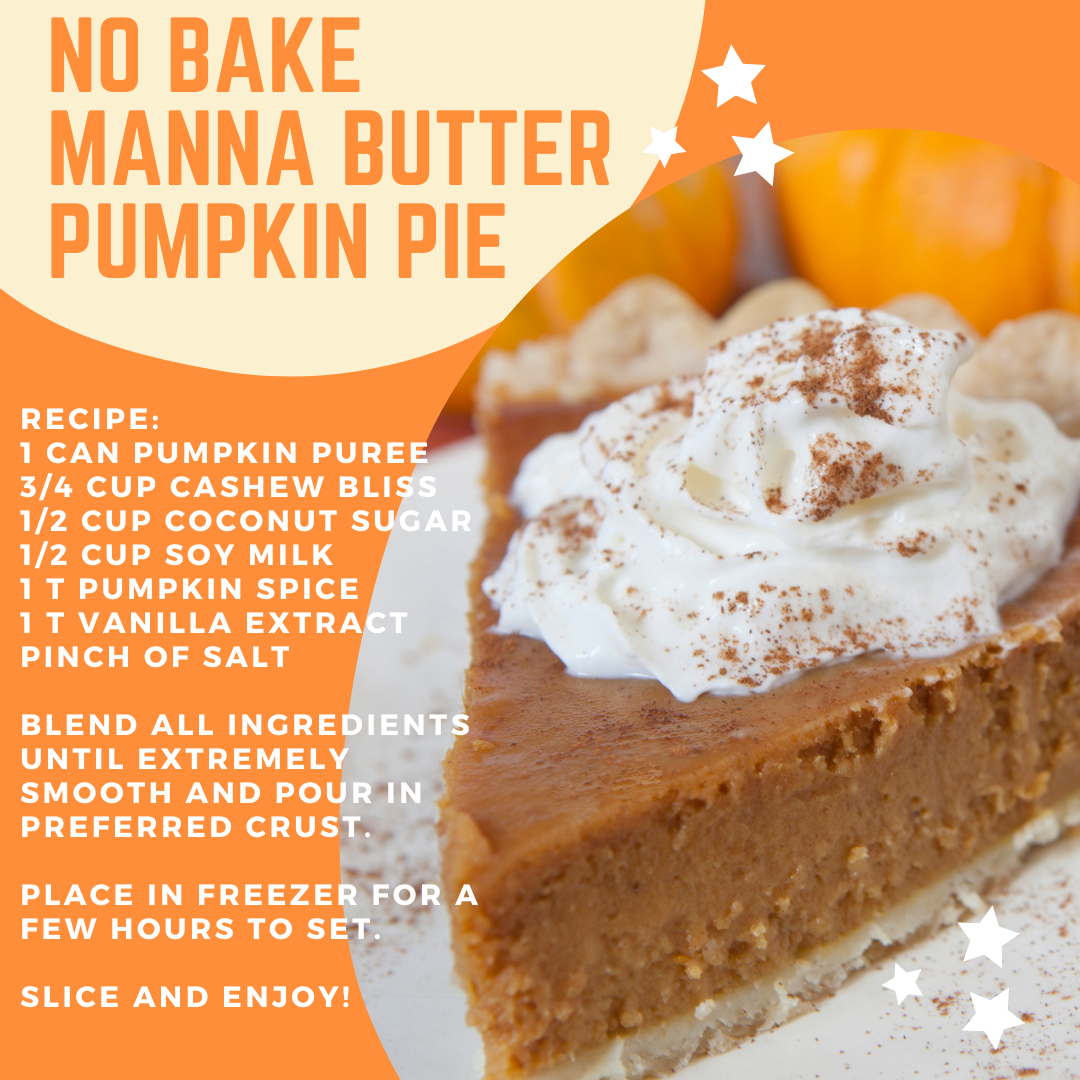 No bake Manna Butter Pumpkin Pie